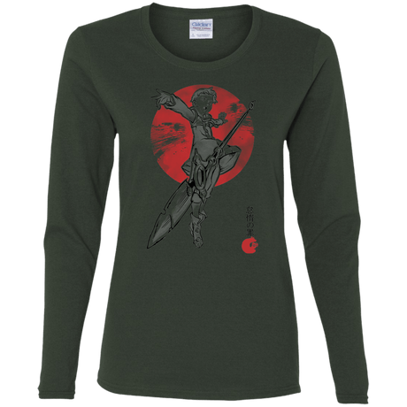 T-Shirts Forest / S Grizzly Sloth Women's Long Sleeve T-Shirt