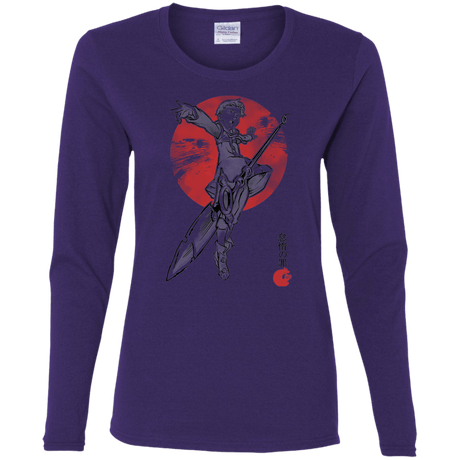 T-Shirts Purple / S Grizzly Sloth Women's Long Sleeve T-Shirt