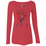 T-Shirts Vintage Red / S Grizzly Sloth Women's Triblend Long Sleeve Shirt