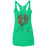 T-Shirts Envy / X-Small Grizzly Sloth Women's Triblend Racerback Tank
