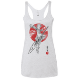 T-Shirts Heather White / X-Small Grizzly Sloth Women's Triblend Racerback Tank