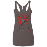 T-Shirts Macchiato / X-Small Grizzly Sloth Women's Triblend Racerback Tank