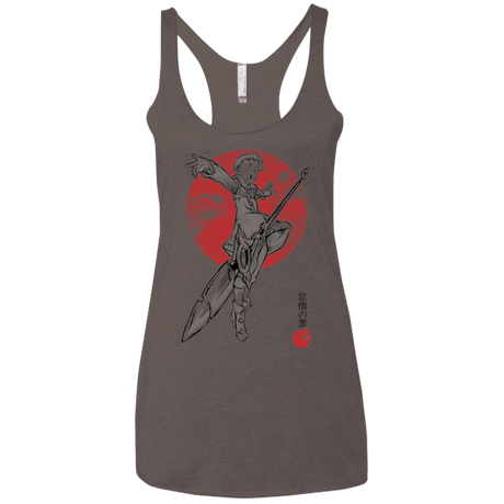 T-Shirts Macchiato / X-Small Grizzly Sloth Women's Triblend Racerback Tank