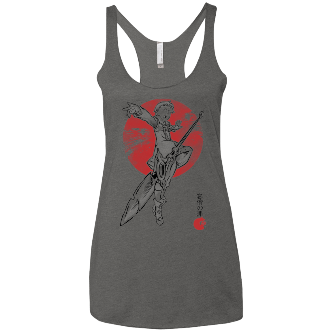 T-Shirts Premium Heather / X-Small Grizzly Sloth Women's Triblend Racerback Tank