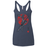T-Shirts Vintage Navy / X-Small Grizzly Sloth Women's Triblend Racerback Tank
