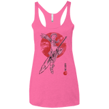 T-Shirts Vintage Pink / X-Small Grizzly Sloth Women's Triblend Racerback Tank