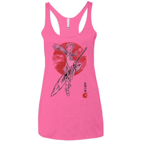 T-Shirts Vintage Pink / X-Small Grizzly Sloth Women's Triblend Racerback Tank