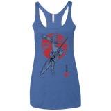 T-Shirts Vintage Royal / X-Small Grizzly Sloth Women's Triblend Racerback Tank