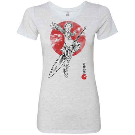 T-Shirts Heather White / S Grizzly Sloth Women's Triblend T-Shirt