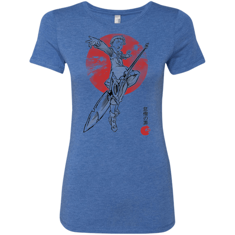 T-Shirts Vintage Royal / S Grizzly Sloth Women's Triblend T-Shirt