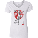 T-Shirts White / S Grizzly Sloth Women's V-Neck T-Shirt