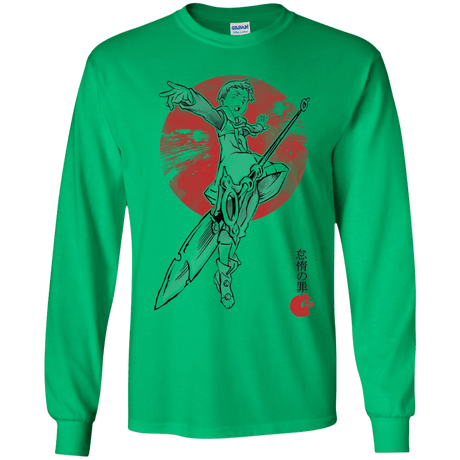 T-Shirts Irish Green / YS Grizzly Sloth Youth Long Sleeve T-Shirt