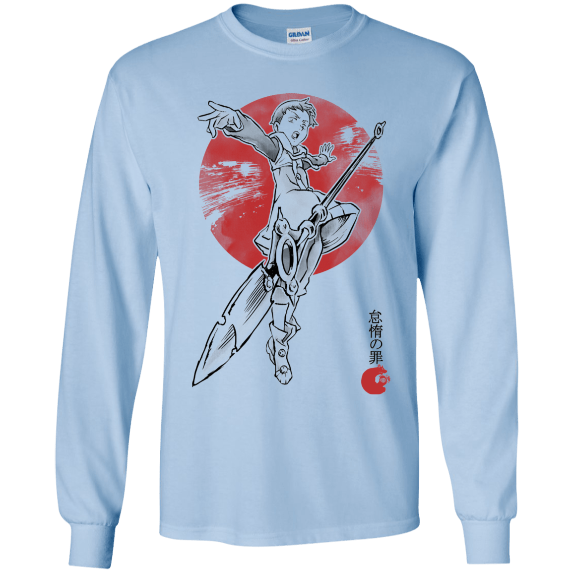 T-Shirts Light Blue / YS Grizzly Sloth Youth Long Sleeve T-Shirt