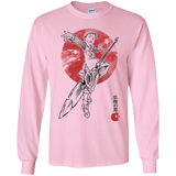 T-Shirts Light Pink / YS Grizzly Sloth Youth Long Sleeve T-Shirt