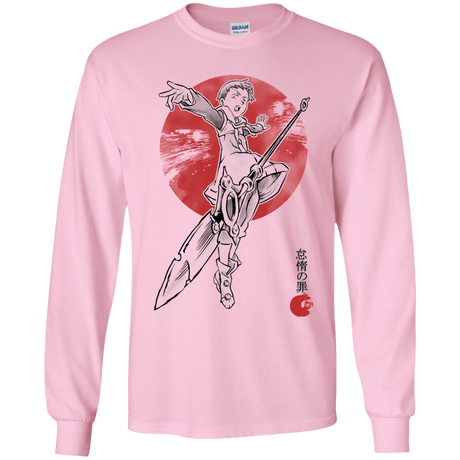 T-Shirts Light Pink / YS Grizzly Sloth Youth Long Sleeve T-Shirt