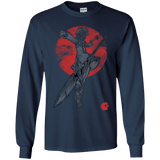 T-Shirts Navy / YS Grizzly Sloth Youth Long Sleeve T-Shirt