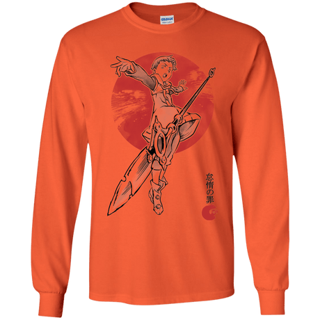 T-Shirts Orange / YS Grizzly Sloth Youth Long Sleeve T-Shirt