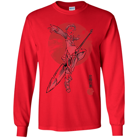 T-Shirts Red / YS Grizzly Sloth Youth Long Sleeve T-Shirt