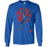 T-Shirts Royal / YS Grizzly Sloth Youth Long Sleeve T-Shirt