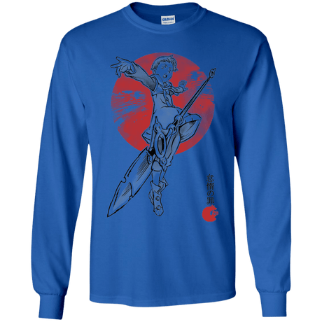 T-Shirts Royal / YS Grizzly Sloth Youth Long Sleeve T-Shirt