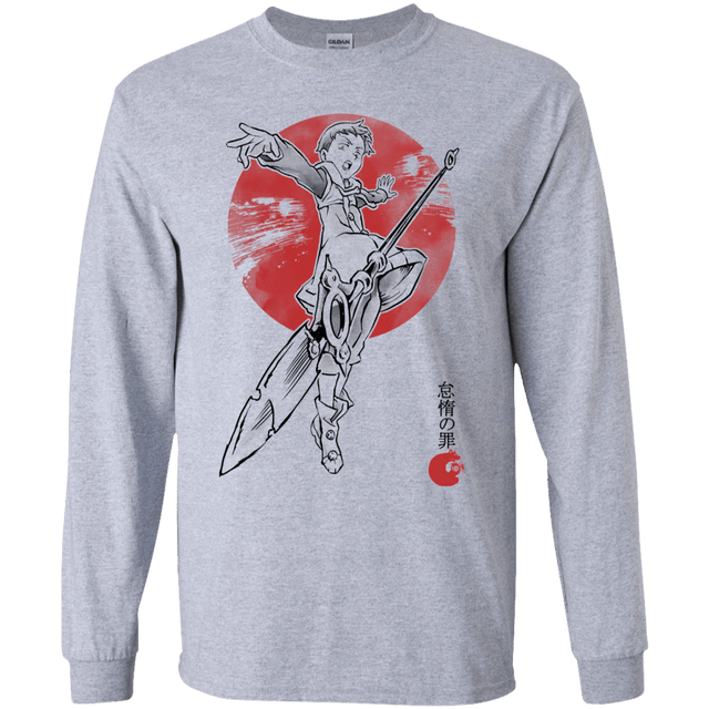 T-Shirts Sport Grey / YS Grizzly Sloth Youth Long Sleeve T-Shirt