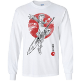 T-Shirts White / YS Grizzly Sloth Youth Long Sleeve T-Shirt
