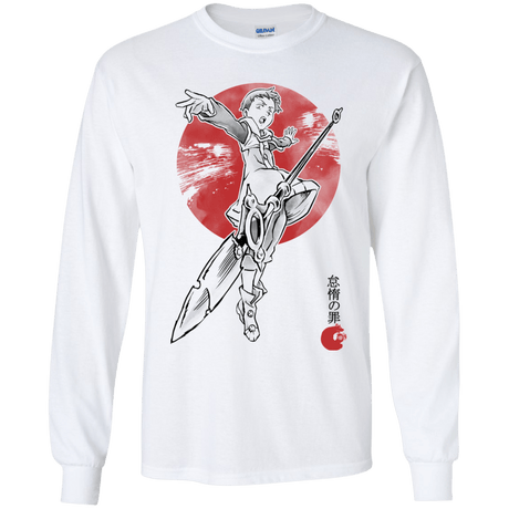 T-Shirts White / YS Grizzly Sloth Youth Long Sleeve T-Shirt