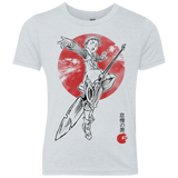 T-Shirts Heather White / YXS Grizzly Sloth Youth Triblend T-Shirt