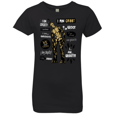 T-Shirts Black / YXS Groot Famous Quotes Girls Premium T-Shirt