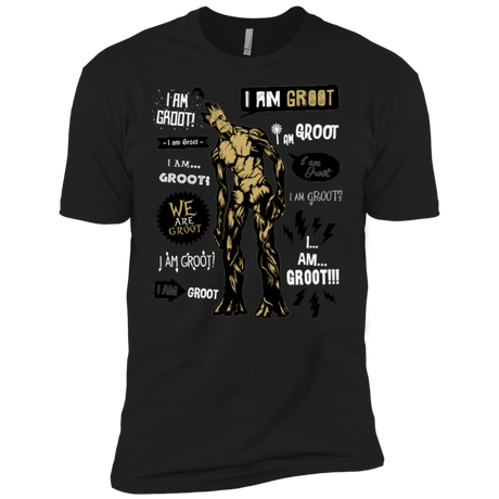 T-Shirts Black / X-Small Groot Famous Quotes Men's Premium T-Shirt