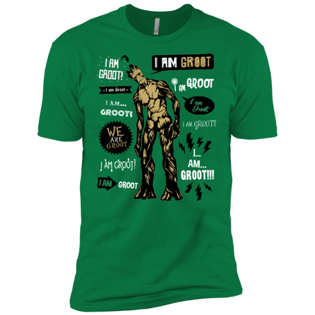 T-Shirts Kelly Green / X-Small Groot Famous Quotes Men's Premium T-Shirt