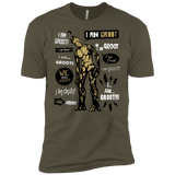 T-Shirts Military Green / X-Small Groot Famous Quotes Men's Premium T-Shirt