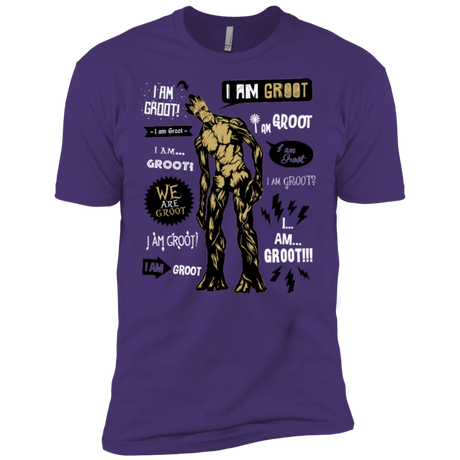 T-Shirts Purple / X-Small Groot Famous Quotes Men's Premium T-Shirt