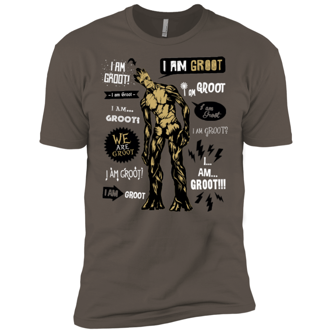 T-Shirts Warm Grey / X-Small Groot Famous Quotes Men's Premium T-Shirt