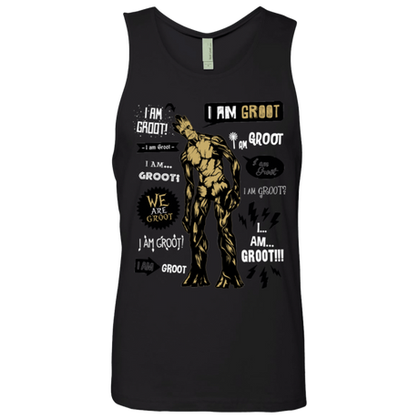 T-Shirts Black / Small Groot Famous Quotes Men's Premium Tank Top