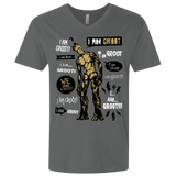 T-Shirts Heavy Metal / X-Small Groot Famous Quotes Men's Premium V-Neck