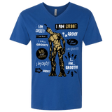 T-Shirts Royal / X-Small Groot Famous Quotes Men's Premium V-Neck