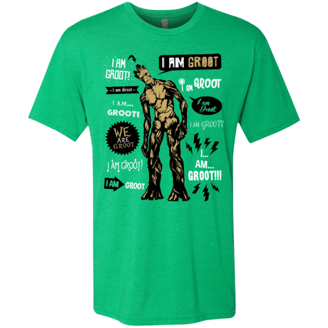 T-Shirts Envy / Small Groot Famous Quotes Men's Triblend T-Shirt