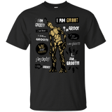 T-Shirts Black / Small Groot Famous Quotes T-Shirt