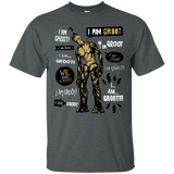 T-Shirts Dark Heather / Small Groot Famous Quotes T-Shirt
