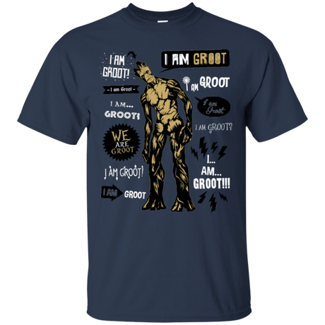 T-Shirts Navy / Small Groot Famous Quotes T-Shirt