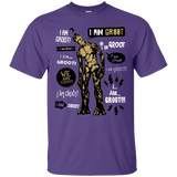 T-Shirts Purple / Small Groot Famous Quotes T-Shirt