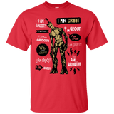 T-Shirts Red / Small Groot Famous Quotes T-Shirt