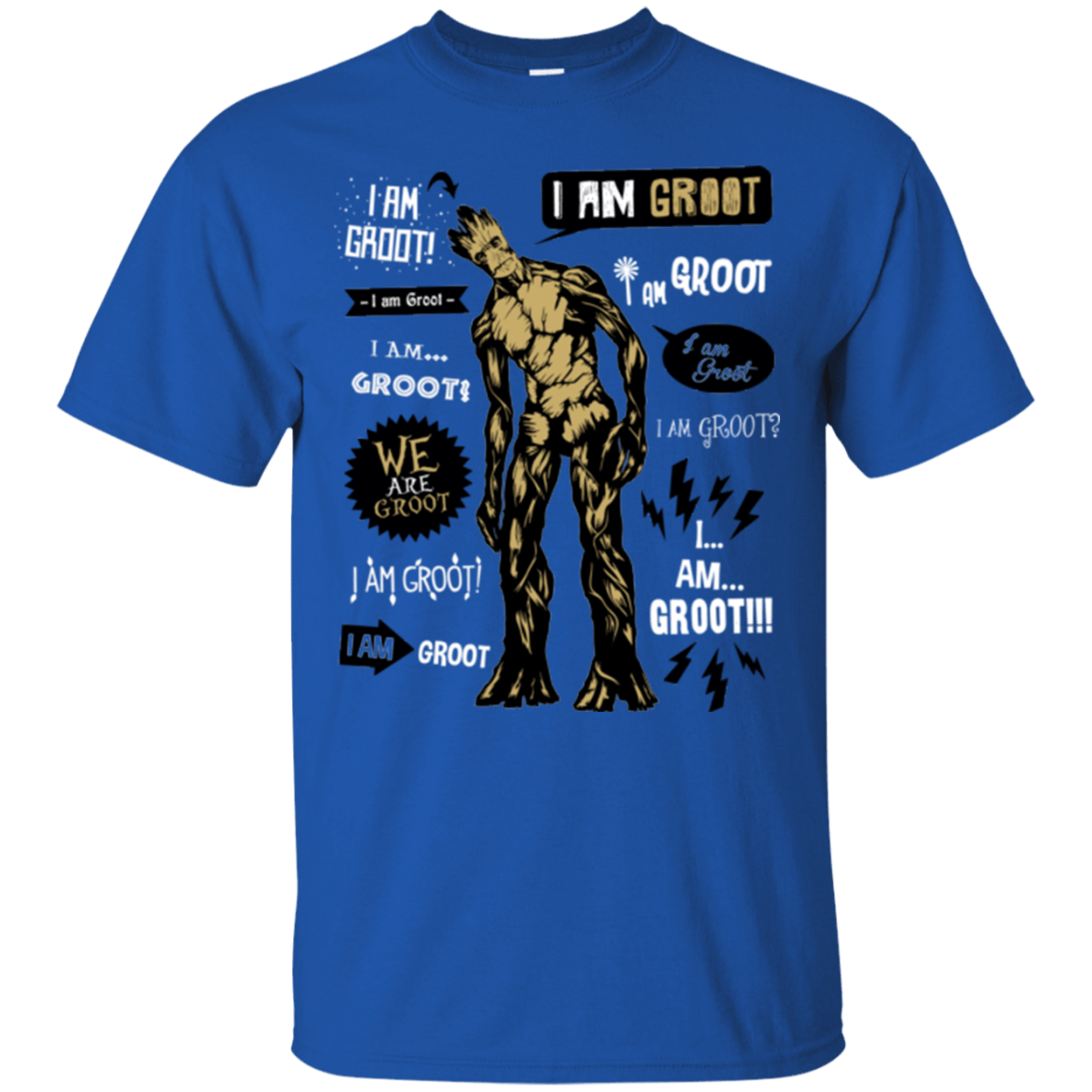 T-Shirts Royal / Small Groot Famous Quotes T-Shirt