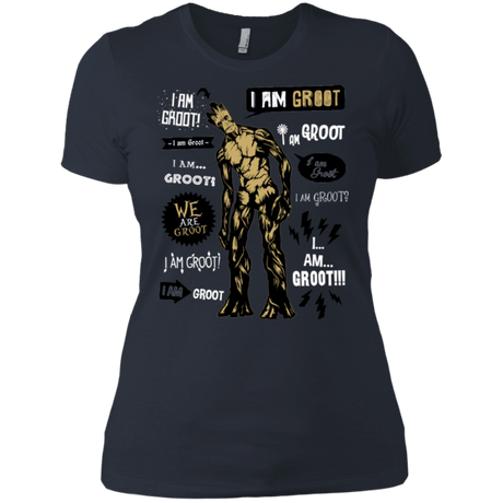 T-Shirts Indigo / X-Small Groot Famous Quotes Women's Premium T-Shirt