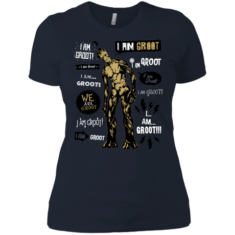 T-Shirts Midnight Navy / X-Small Groot Famous Quotes Women's Premium T-Shirt
