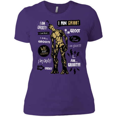 T-Shirts Purple / X-Small Groot Famous Quotes Women's Premium T-Shirt