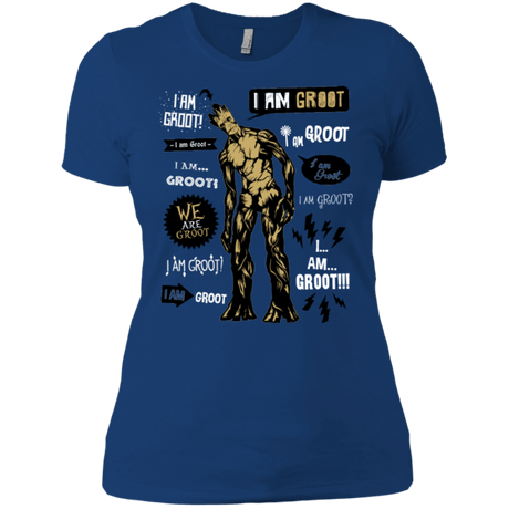 T-Shirts Royal / X-Small Groot Famous Quotes Women's Premium T-Shirt