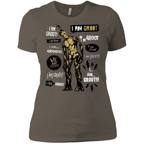 T-Shirts Warm Grey / X-Small Groot Famous Quotes Women's Premium T-Shirt