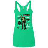 T-Shirts Envy / X-Small Groot Famous Quotes Women's Triblend Racerback Tank